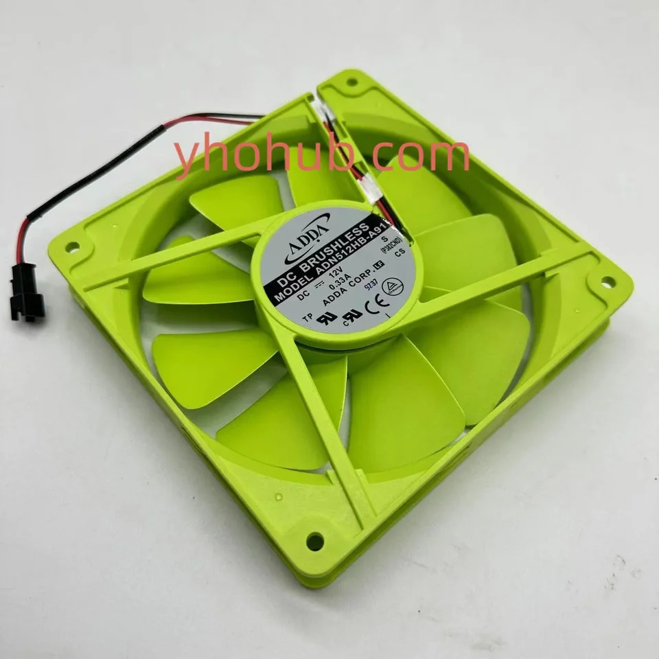 ADDA ADN512HB-A91 S 2-와이어 서버 냉각팬 DC 12V 0.33A 135x135x25mm