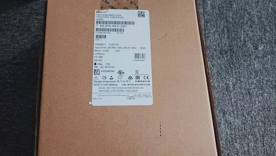 SINCS G120C FSB 정격 전력 55KW 6SL3210-1KE21-3UF1 신