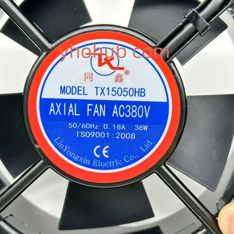 TX TX15050HB 2핀 서버 냉각팬 AC 380V 0.18A 150x150x50mm