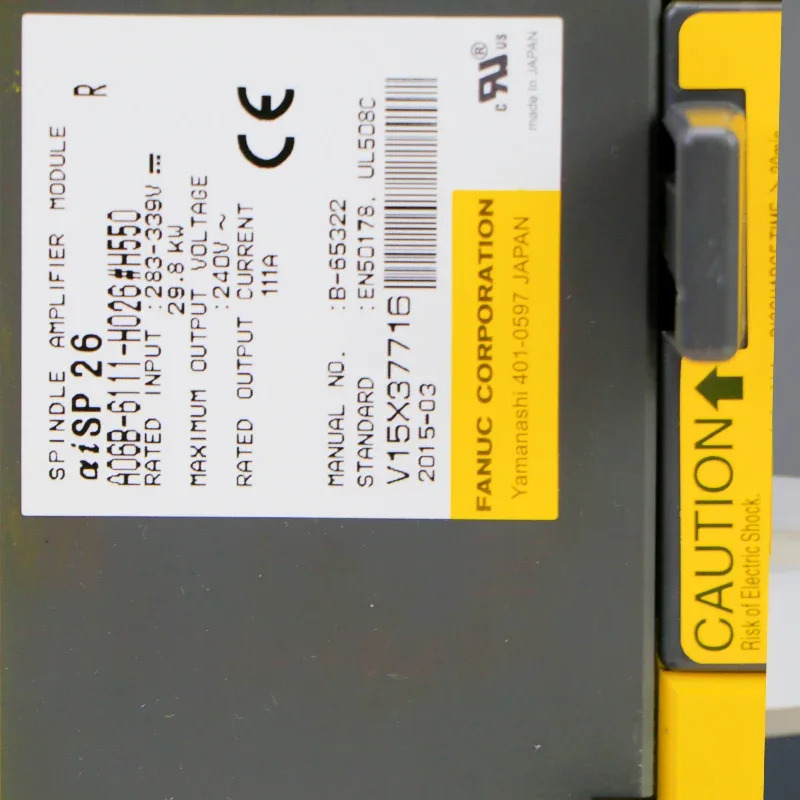 CNC 시스템스핀들 모듈 드라이브 A06B-6111-H206 H550 FANUC