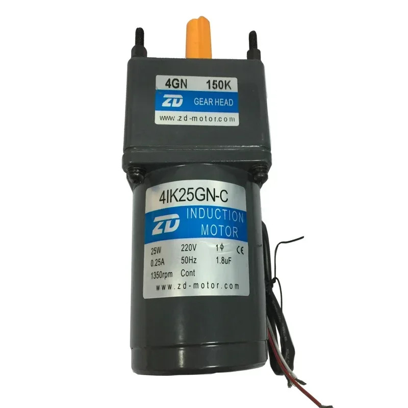 ZD AC 유도 모터 고정 속도 25W 220V 4IK25GN-C-4GN7.5K