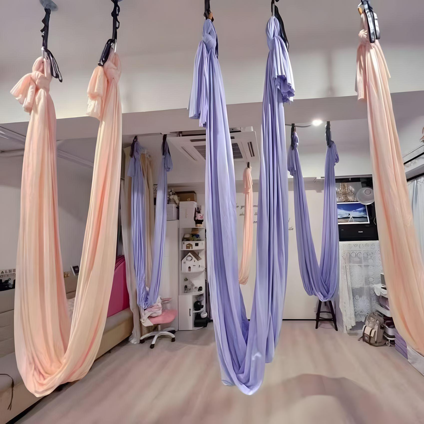 전문가용 해먹천 기구 통기성 스트랩 필라테스 가정용 학원 홈트 원단 고탄력 도구 - 상품 이미지