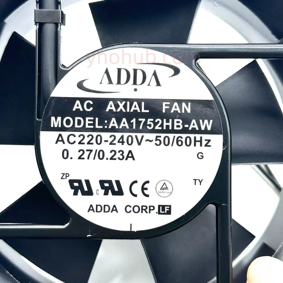 ADDA AA1752HB-AW 서버 냉각팬 AC 220V-240V 172x172x51mm