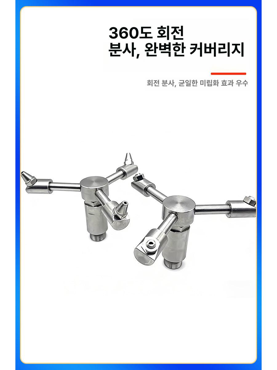 부속품 세척 고압 연결부속 360도 산업용 자동 노즐 1/2인치 병 탱크 노즐 - 상세 이미지 4