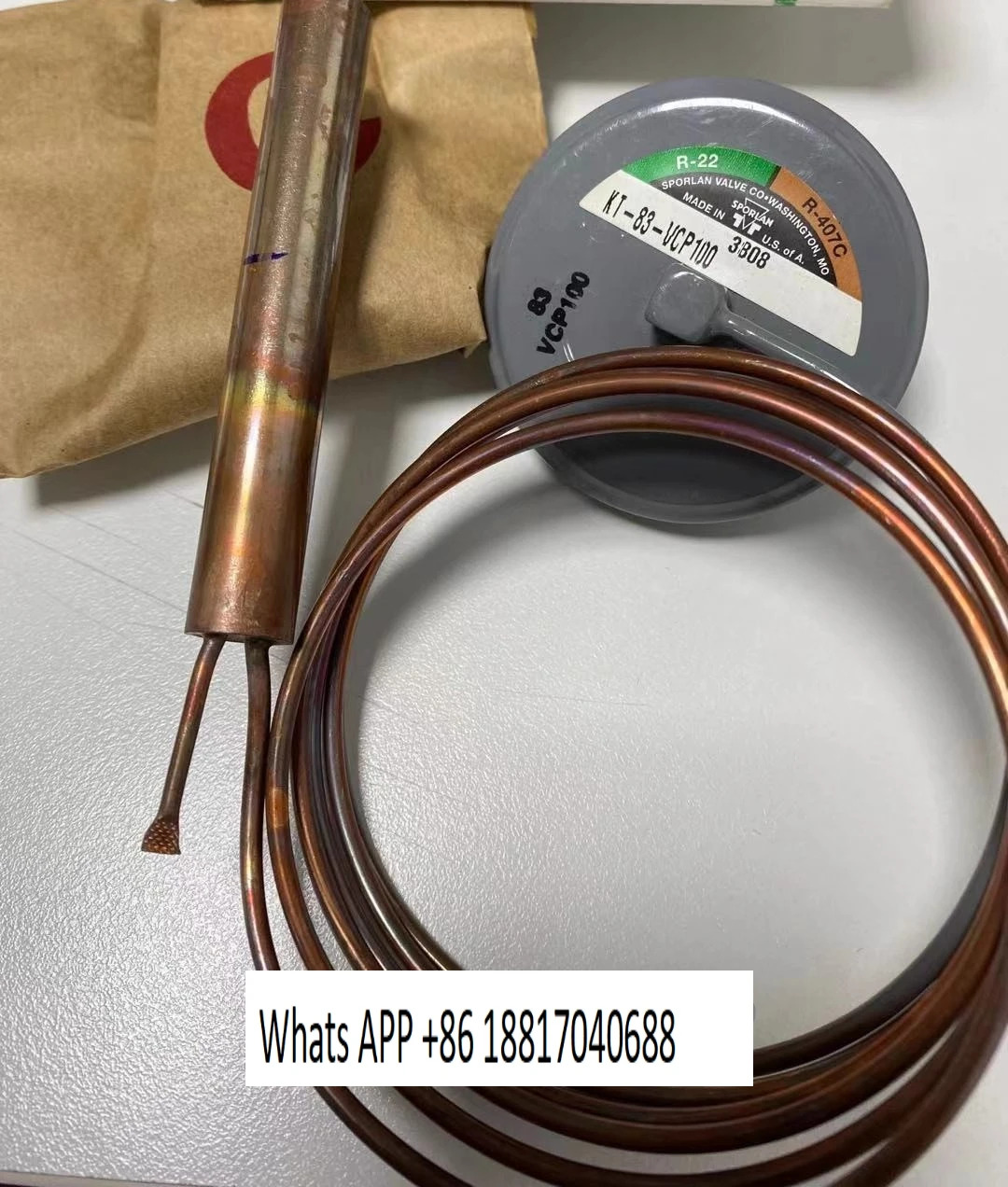 열팽창 밸브 파워 헤드 KT-83-VCP100 63-VCP100 33-VCP100 온도 감지 Bauss Poland