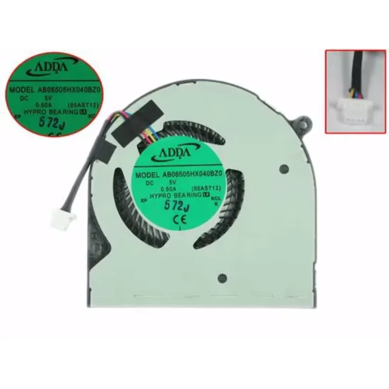 ADDA 서버 냉각팬 AB06505HX040BZ0 00AST12 P20W-C-106 DC 5V 0.50A 4 선