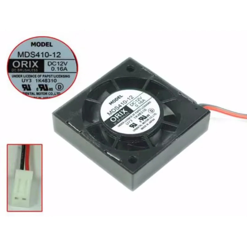 ORIX MDS410-12 2 와이어 서버 냉각팬 DC 12V 0.16A mm