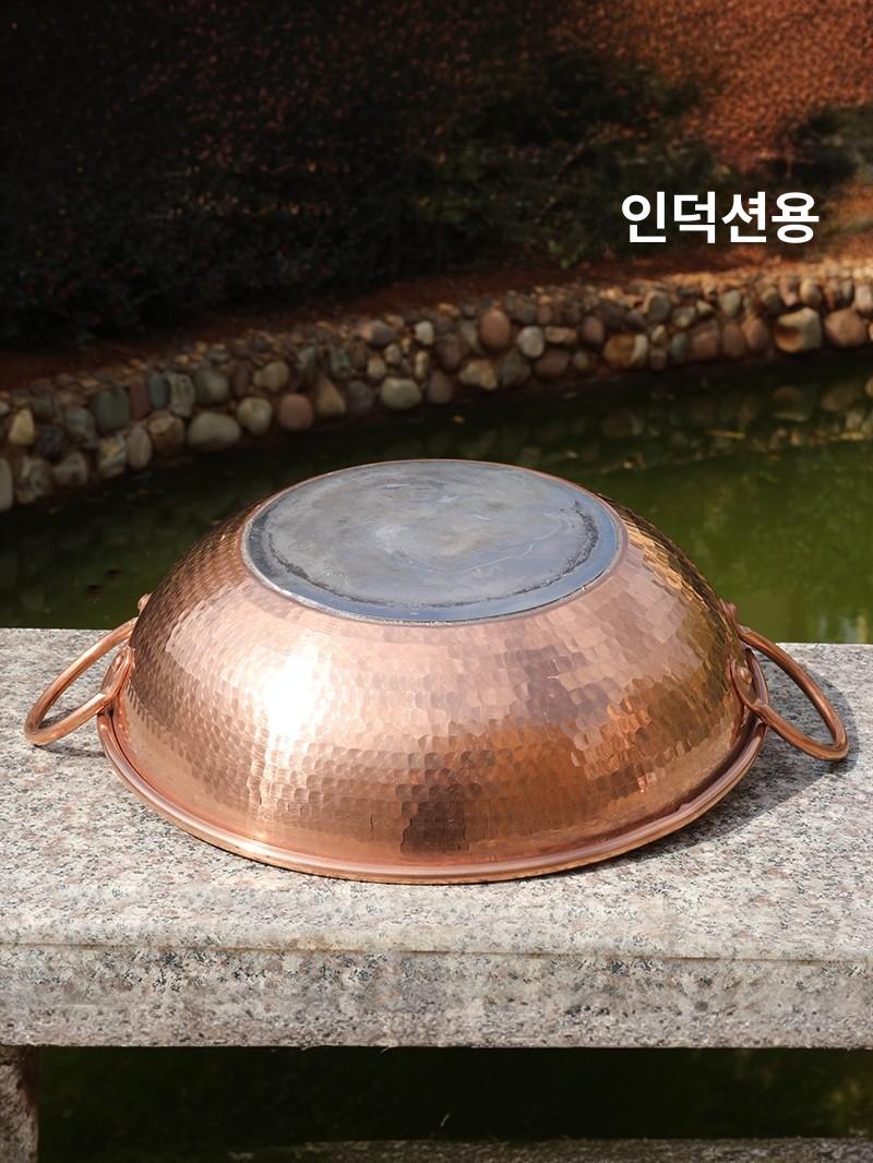 구리 냄비 동 업소용 찌개 주방 편수 스튜 겸용 놋쇠 가스용 탕요리 수프 - 상세 이미지 3