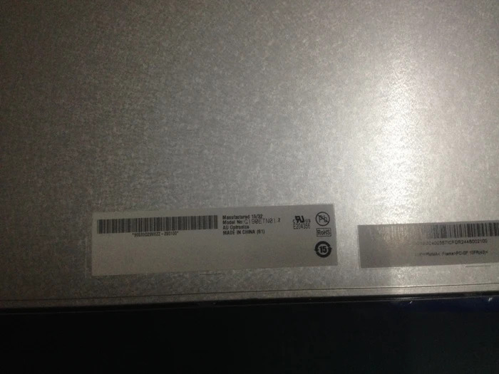 산업LCD 화면 19 인치 G190ETN01.2 넓은 온도-30 85
