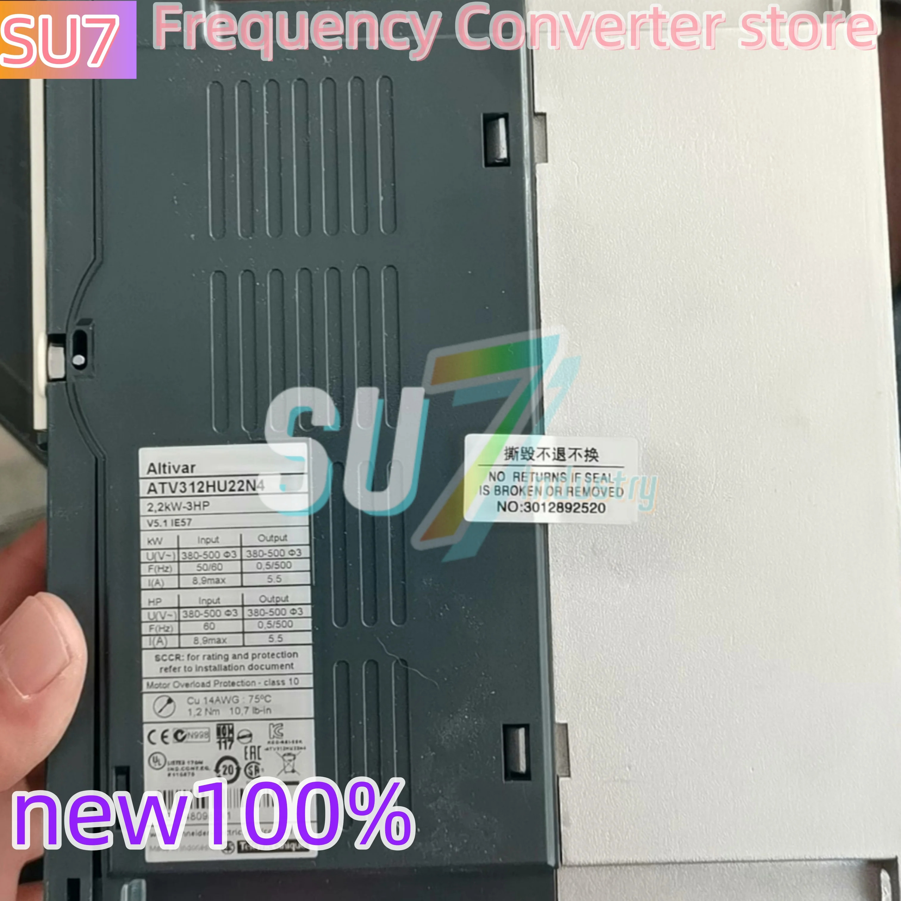 ATV312HU22N4 ATV312HU40N4 주파수 변환기 원본