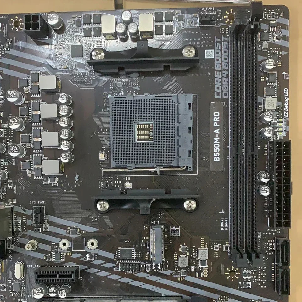 B550M-A PRO 마더보드 AM4 DDR4 64G SATA3 M.2 PCI-E4.0 USB 3.2 Gen1 마이크로 PC 지지대 3 세대