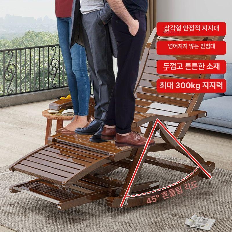 원목 의자 흔들 안락 인테리어 락킹체어 북유럽 쿠션 빈티지 릴렉스 싱글 모던가구 - 상세 이미지 4