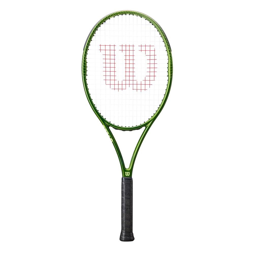 Wilson Blade Feel 103 테니스 라켓 그린, 사이즈 3.2cm(1-4 - 그립 1/8인치) Grip Size 1 - 4 1/8 - 상품 이미지