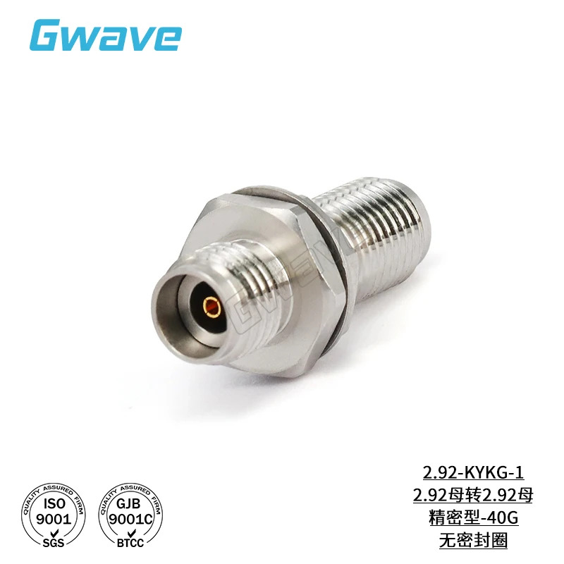 2.92mm 암-2.92mm 암 정밀 어댑터 벽 플랜지 DC-40GHz 2.92-KYKG