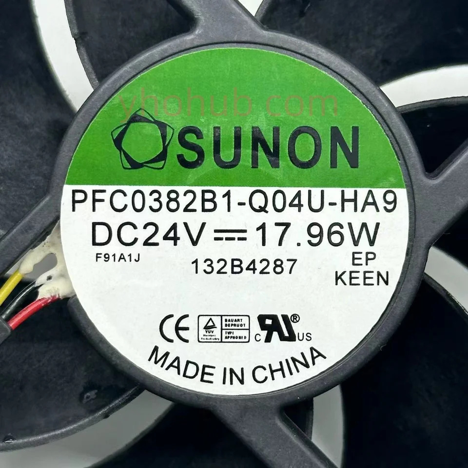 SUNON PFC0382B1-Q04U-HA9 DC 24V 17.96W mm 3 선 서버 냉각팬