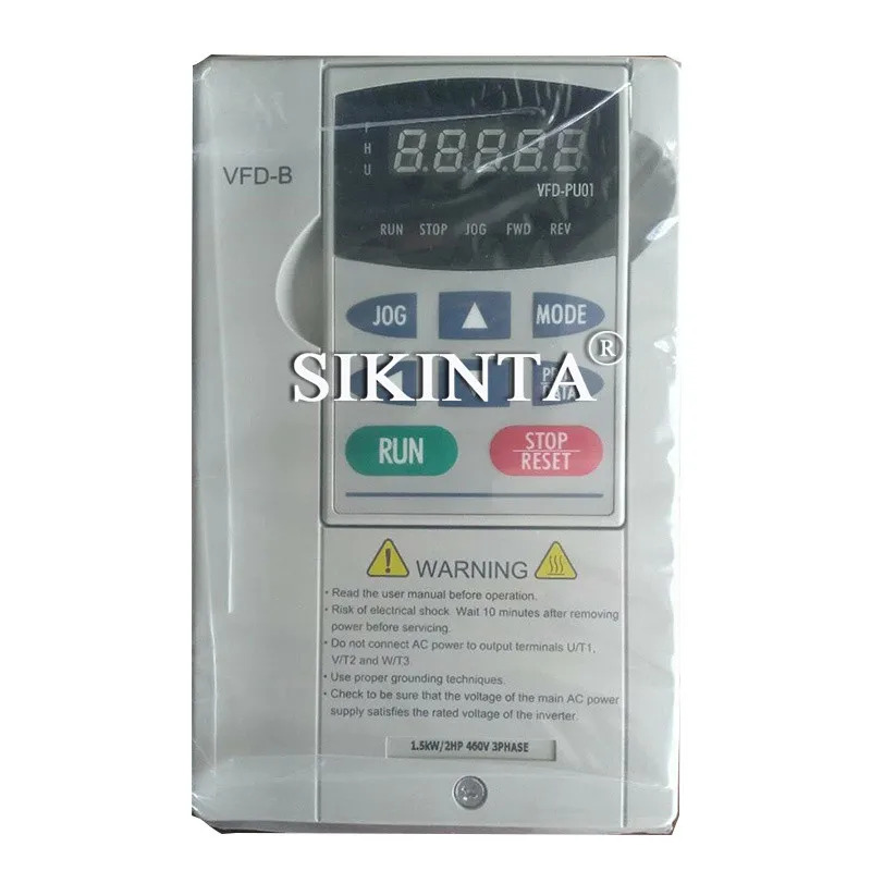 VFD-B 시리즈 인버터 주파수 변환기 VFD015B43A 1.5KW 380V 완전 리퍼