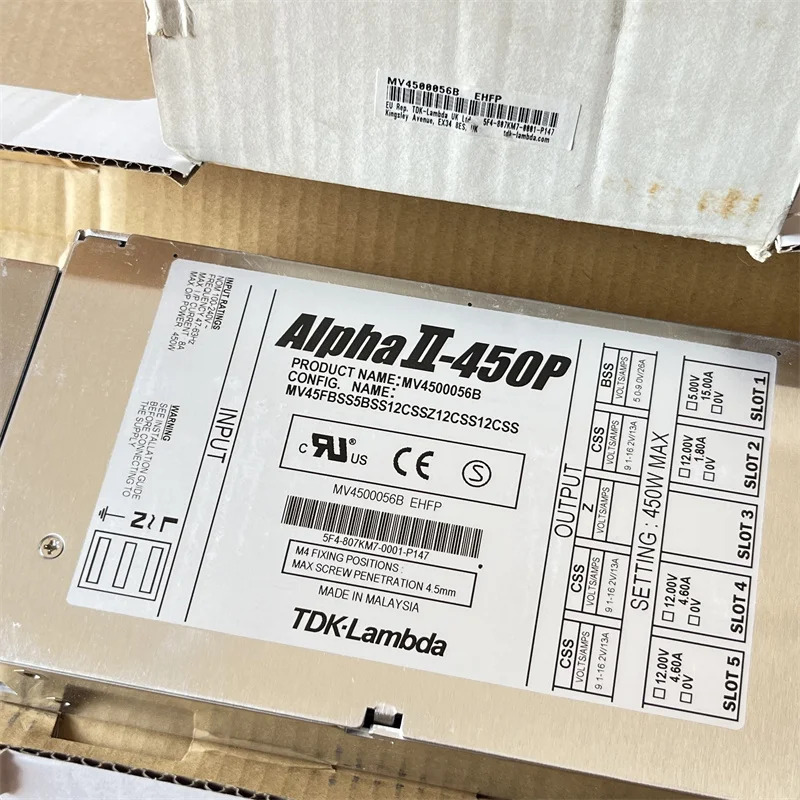 TDK 람다 스위칭 전원공급장치 MV4500056B AlphaII-450P 4 세트 출력