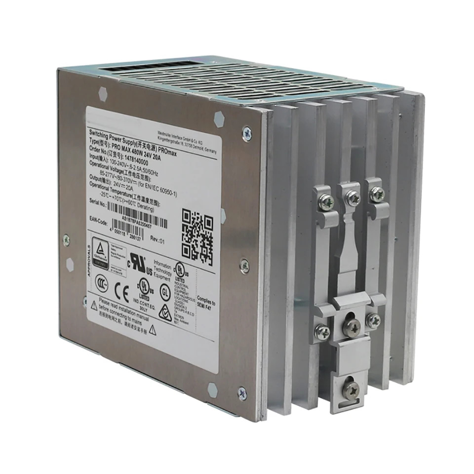 Weidmuller스위칭 전원공급장치 PRO MAX 480W 24V 20A 1478140000