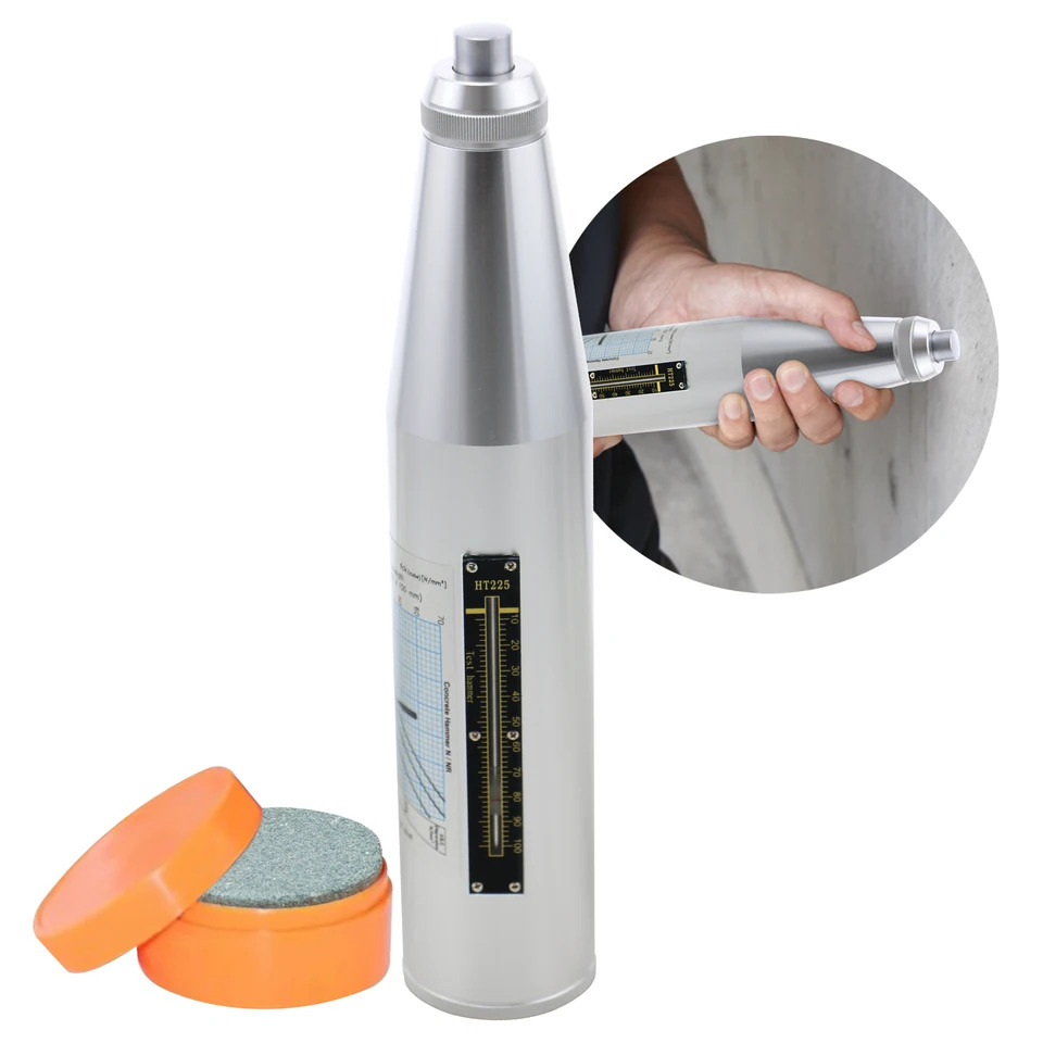 프로 슈미트 해머 콘크리트 리바운드 테스터 건물 고속도로 교량 OEM 10-70Mpa