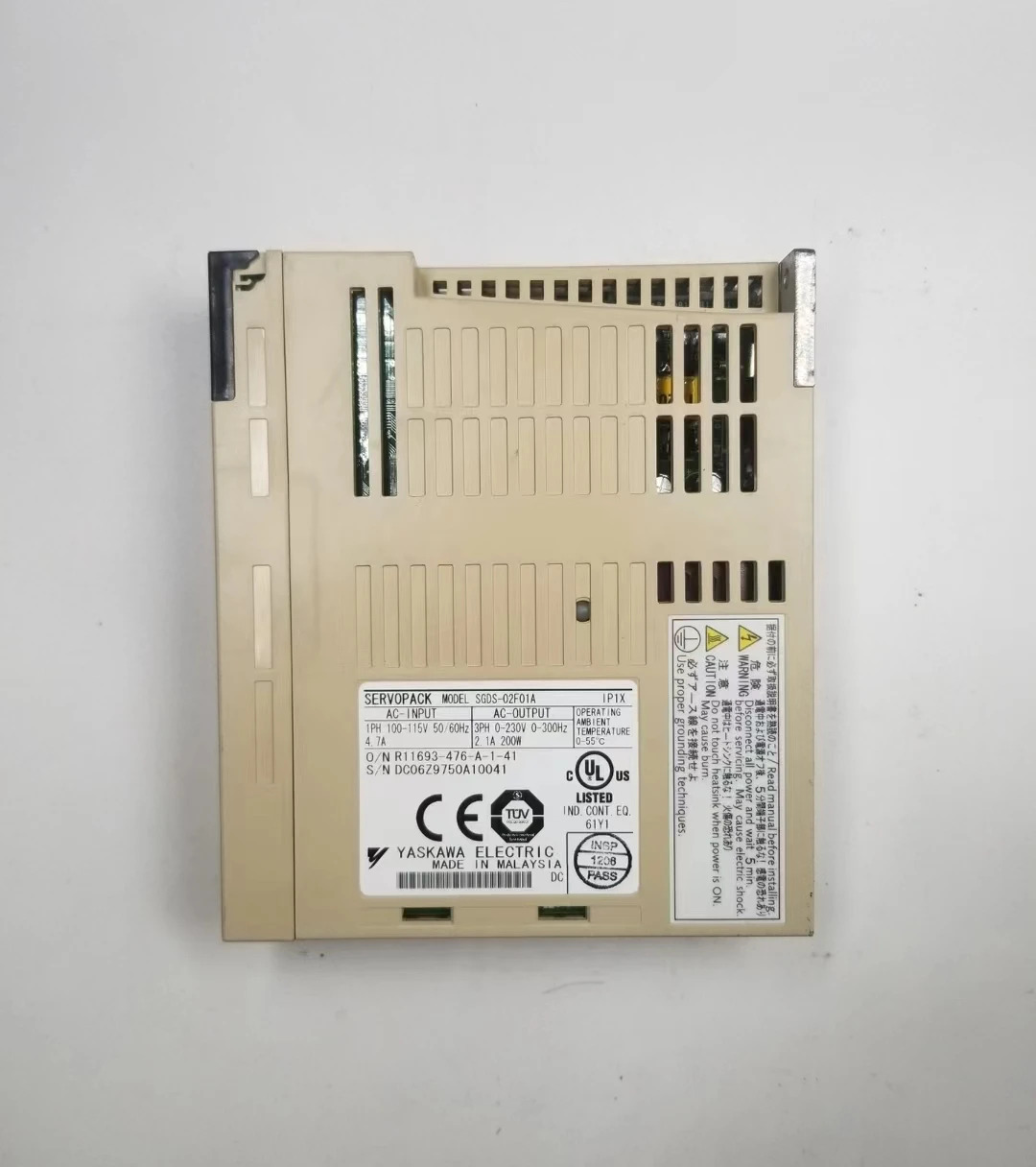SGDS-02F01A 리퍼 서보 드라이브 200W 기능 OK
