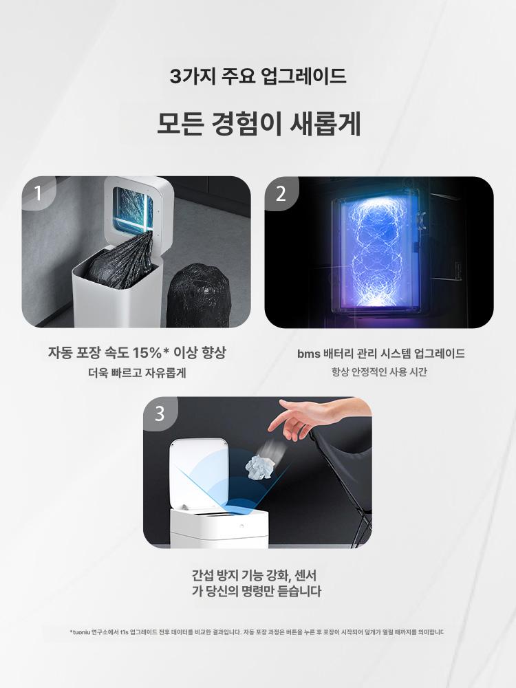 스마트휴지통 센서쓰레기통 날개형 종량제 냄새차단 인테리어 스마트쓰레기통 - 상세 이미지 3