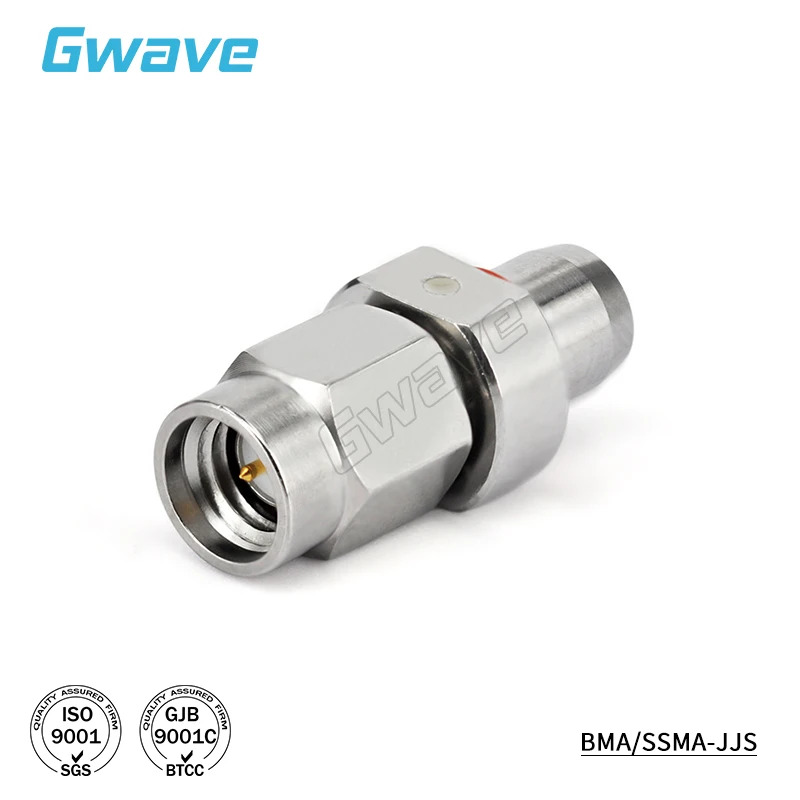 BMA 수-SSMA 수 어댑터 스테인레스 스틸 DC-18GHz BMA/SSMA-JJS