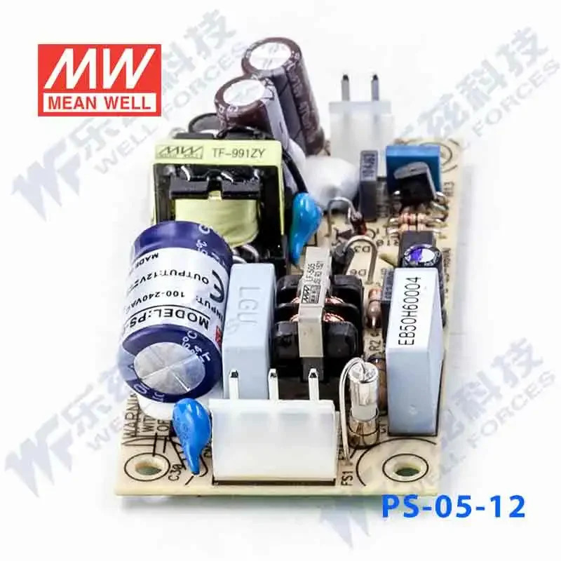 PS-05-12 대만 Mingwei DC 전압 조정기 PCB 베어 보드 스위치 전원공급장치 0.45A 기판 5W12V