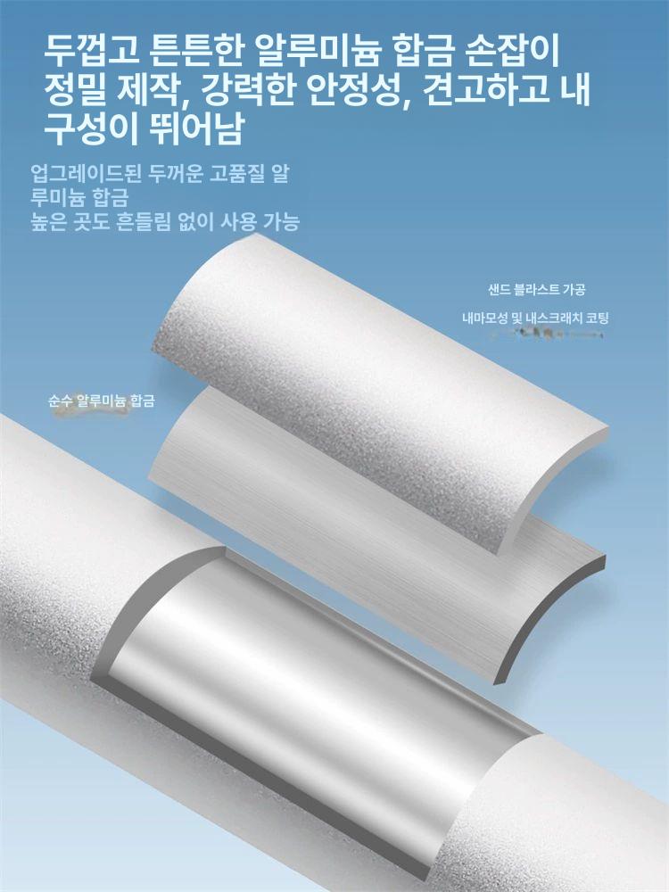 양면사용 밀대 베란다 물걸레청소포 전동물걸레 길이 고층 양면극세사청소기 창문용 - 상세 이미지 4