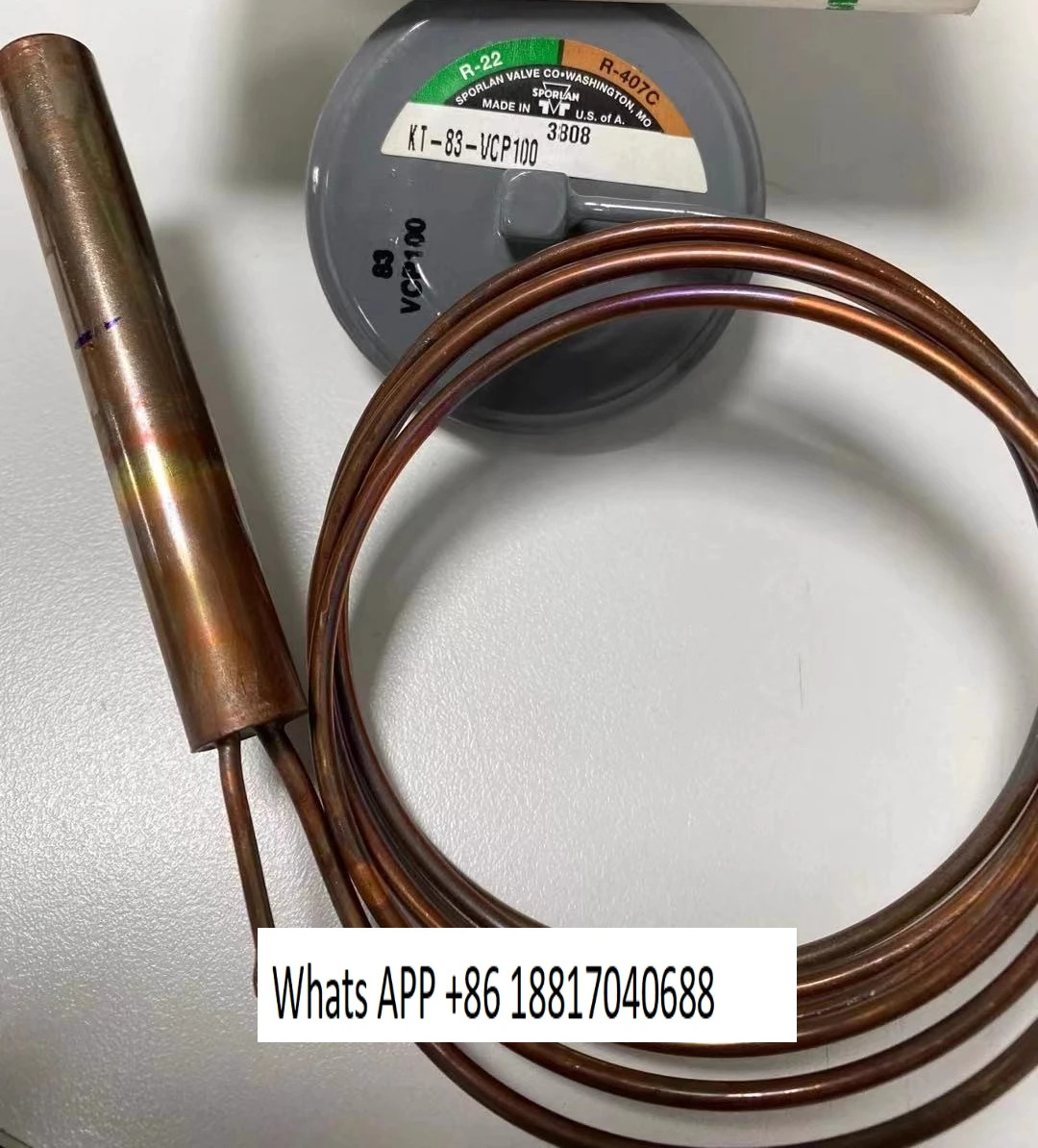 열팽창 밸브 파워 헤드 KT-83-VCP100 63-VCP100 33-VCP100 온도 감지 Bauss Poland