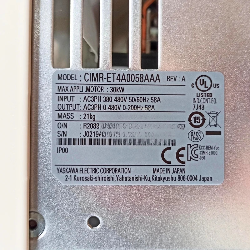 CIMR-ET4A0058AAA Yaskawa 인버터