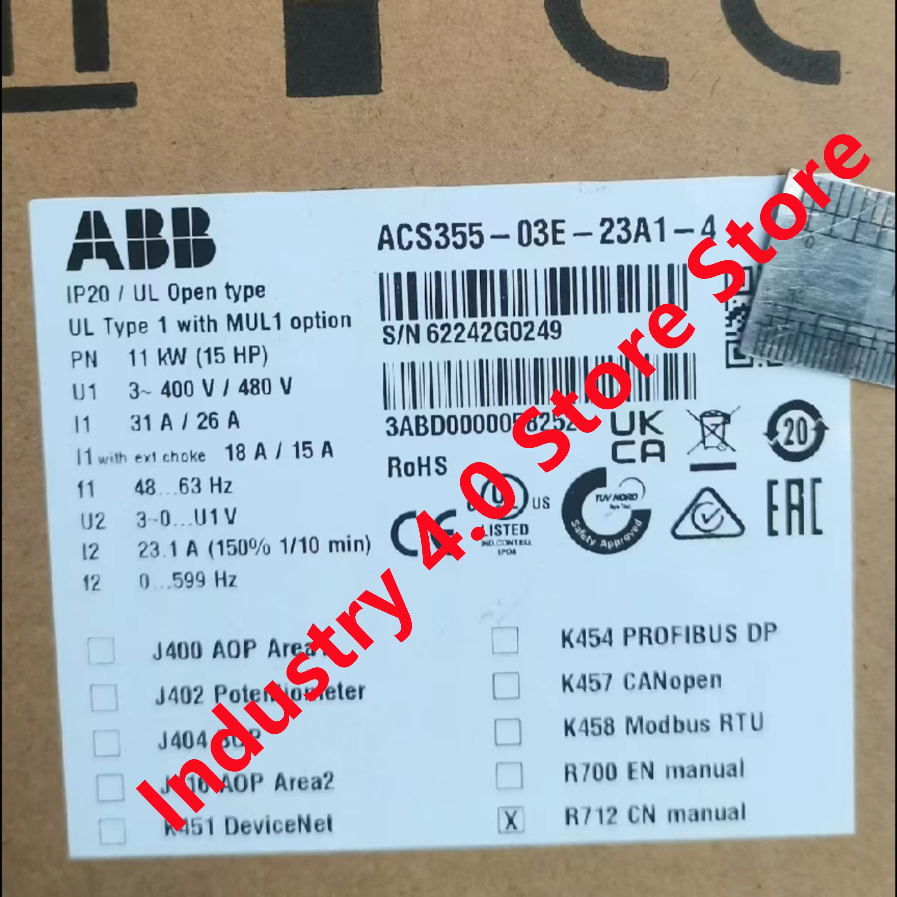 ACS355-03E-23A1-4 오리지널