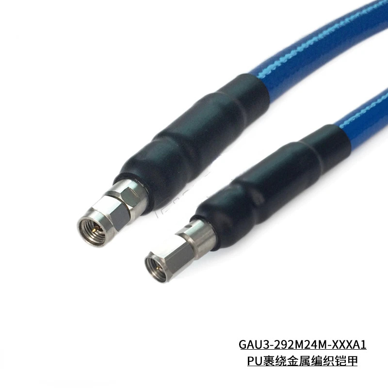 2.92mm 수-2.4mm 수 저손실 케이블 매칭 3507 40G 아머드 GAU3