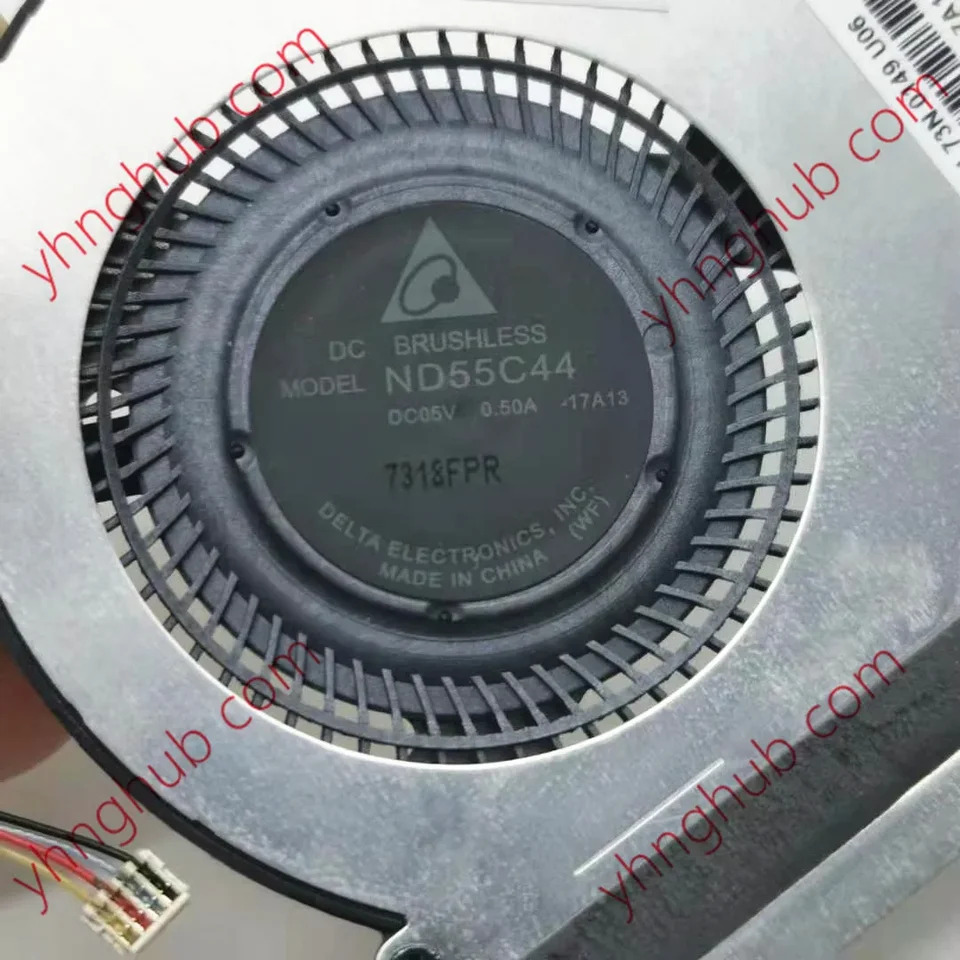 델타 전ND55C44 17A13 북 2 1793 서버 냉각팬 DC 5V 0.50A 4 와이어