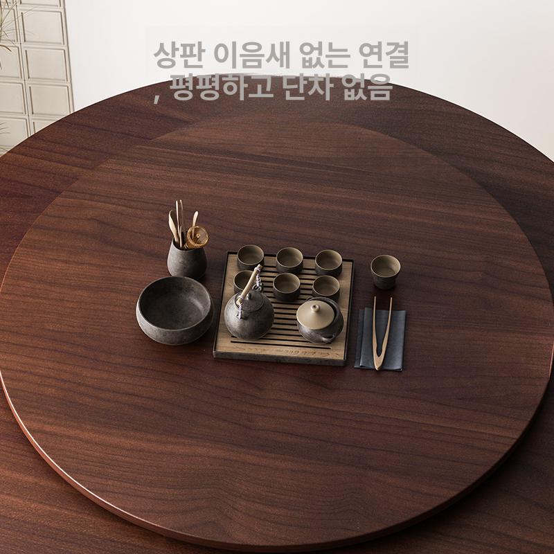 접이식 원형식탁 대형 업소용 중식 다이닝 식당 확장형 다용도 모던 프레임 - 상세 이미지 3