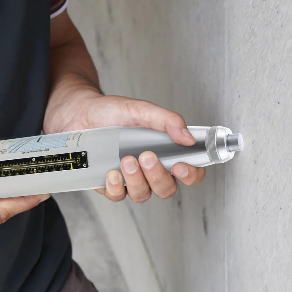 프로 슈미트 해머 콘크리트 리바운드 테스터 건물 고속도로 교량 OEM 10-70Mpa