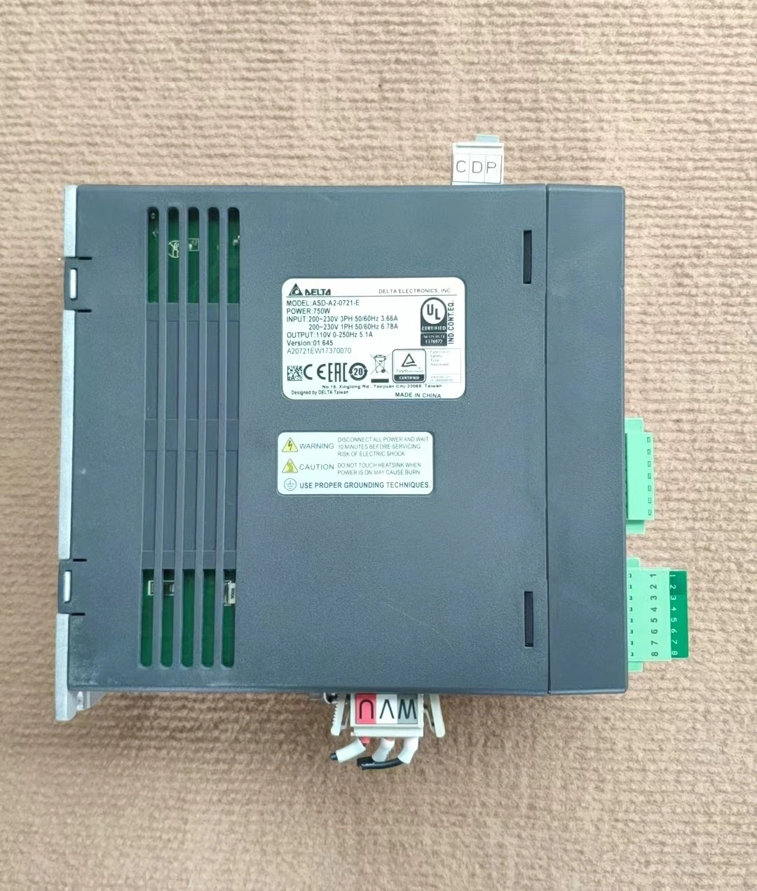 ASD-A2-0721-E 리퍼 DELTA 서보 드라이브 750W 기능 OK