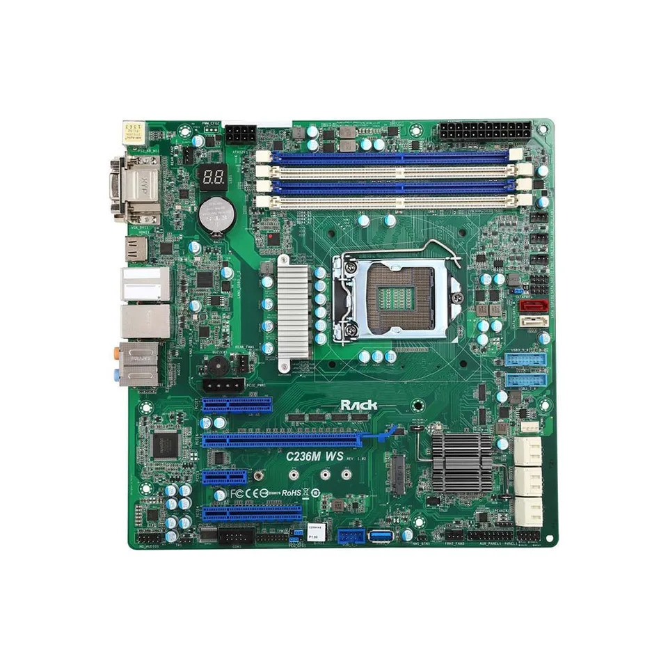 ASRock호환 C236M WS 워크스테이션 마더보드 E3-1200 v5/v6 LGA1151 단일 CPU 완전 리퍼 지원