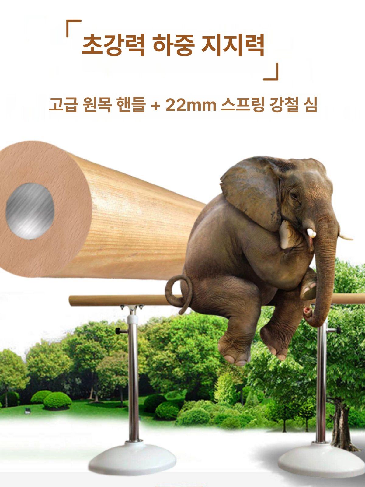 스튜디오 발레바 기구 연습 댄스 설치 이중손잡이 무용바 스트레칭 발레봉 홈트 - 상세 이미지 4