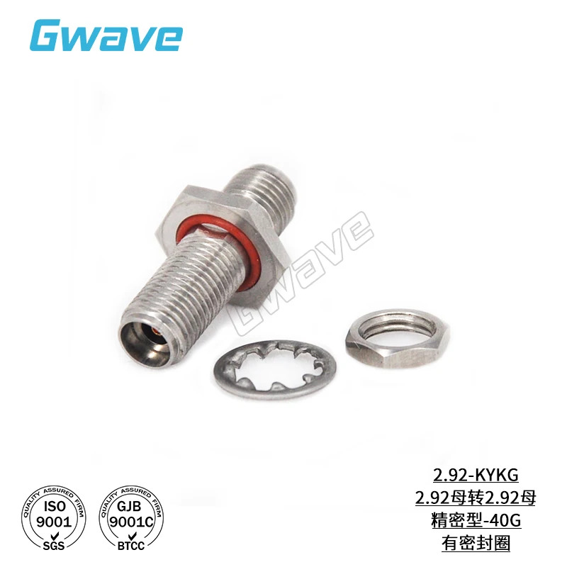 2.92mm 암-2.92mm 암 정밀 어댑터 벽 플랜지 DC-40GHz 2.92-KYKG