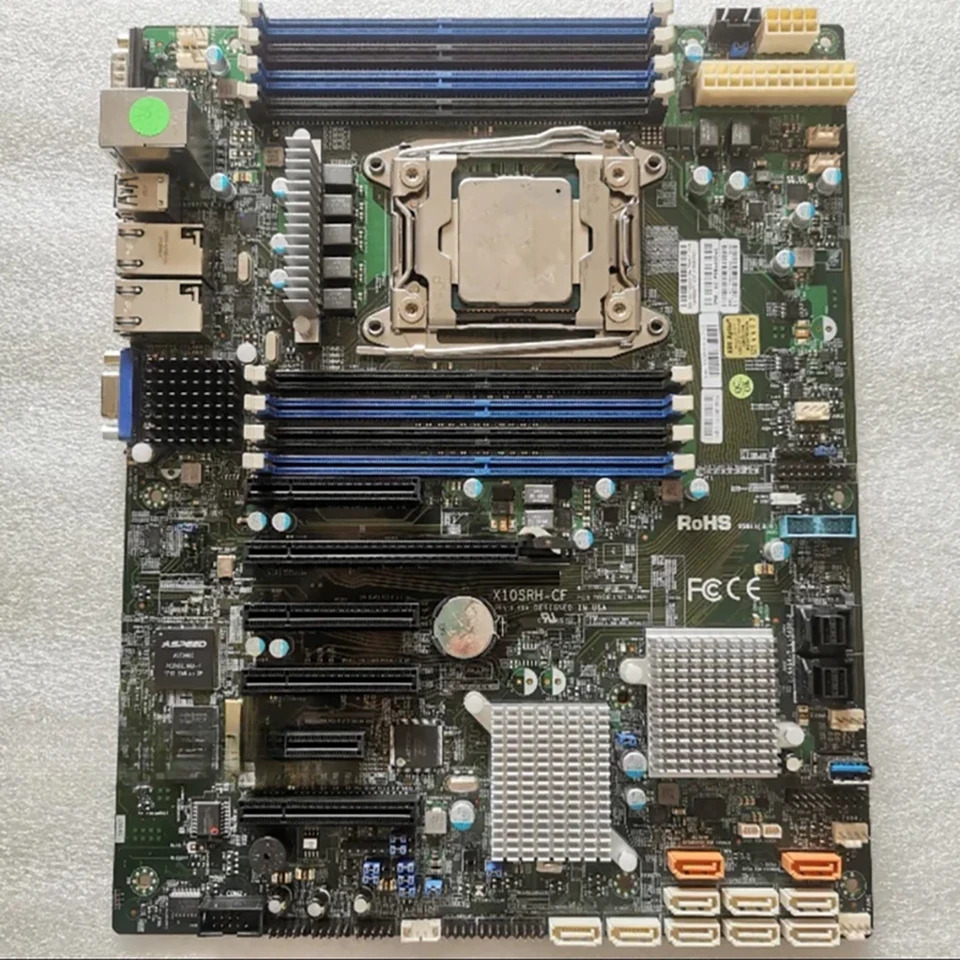슈퍼마이크로 서버 마더보드LGA2011 DDR4 지지대 E5-1600 2600 V3 V4 X10SRH-CF