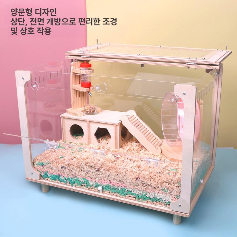 투명 아크릴사육장 관찰 애완 케이스 대형아크릴 은신처 둥지 아크릴케이지 용기 - 상세 이미지 3