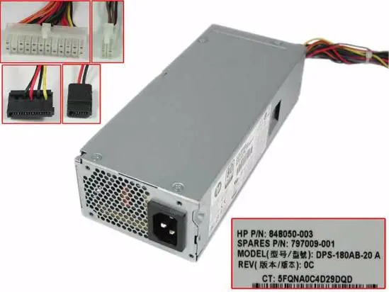 DPS-180AB-20 848050-003 797009-001 ProLiant DL380 G8 서버 전원 180W