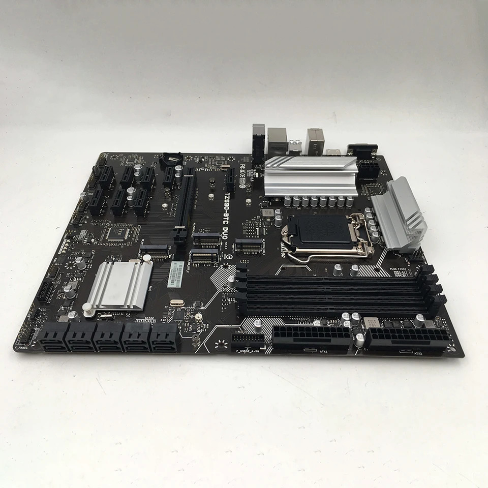 Biostar 마더보드TZ590-BTC DUO Z590 LGA1200 6Gb/s 지지대세대 11 세대 CPU 마이크로 DDR4 PCIe 3.0 128GB