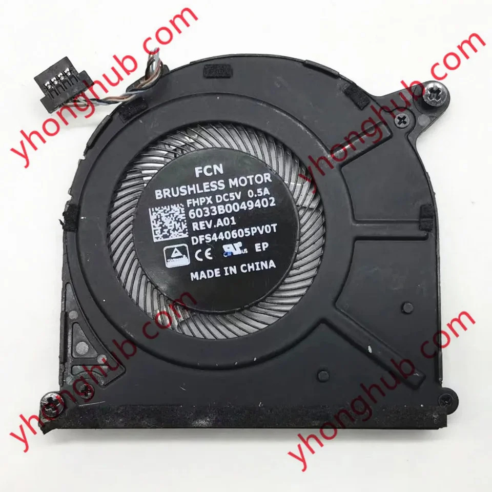 4 선 서버 냉각팬 X360 1030 G2 ND55C03 16D03 DFS440605PV0T DC 5V