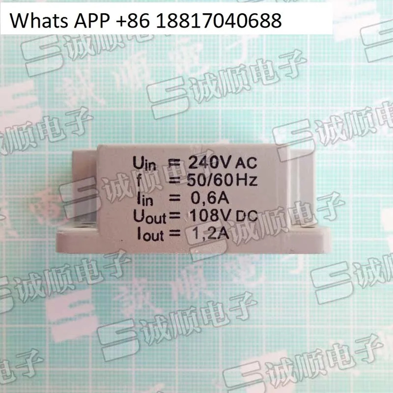KEB 04.91.010-CE07 Uin 240VAC 0.6A Uout 108VDC 1.2A 50/60Hz