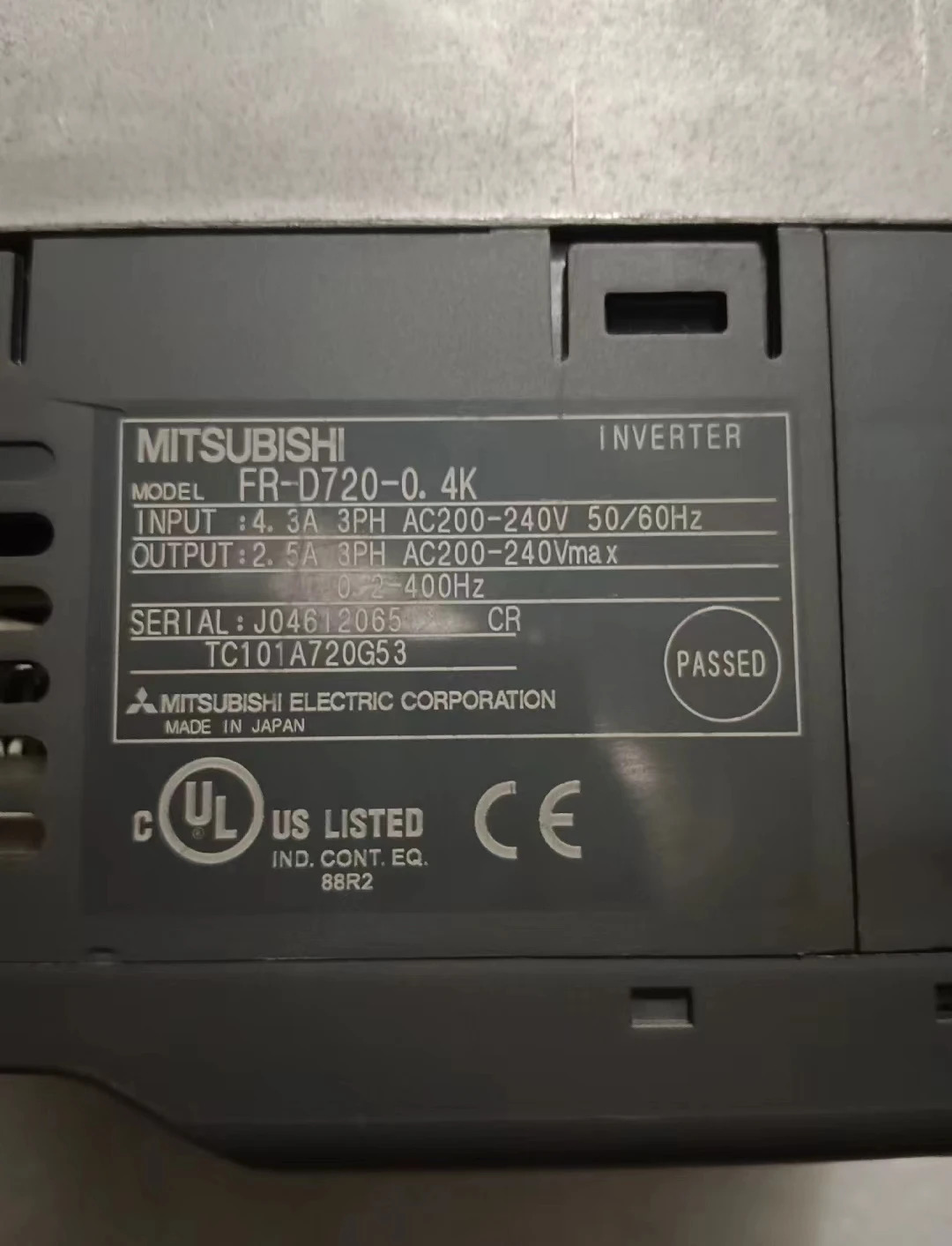 FR-D720-0.4K 리퍼 인버터 0.4kW 기능 OK