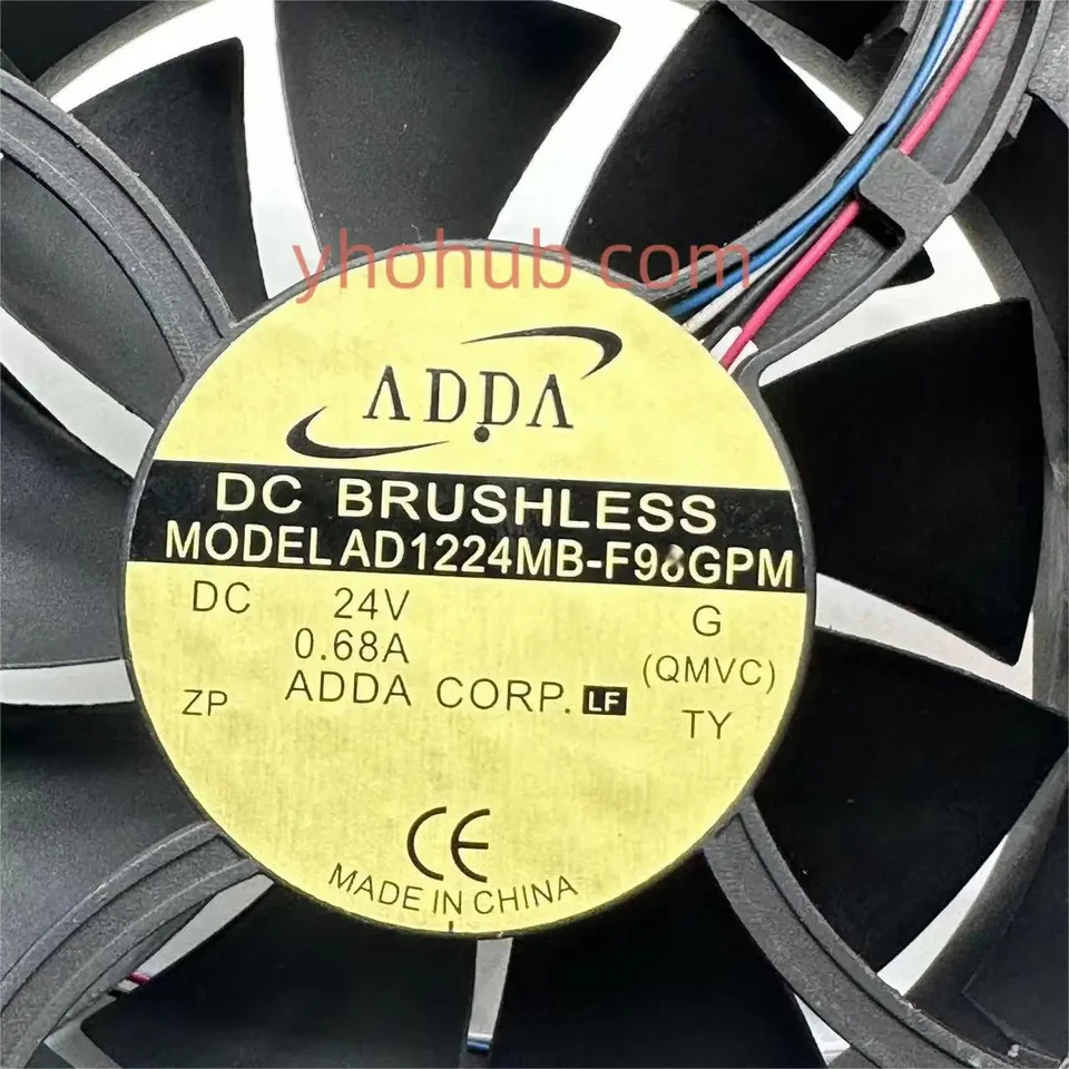 ADDA AD1224MB-F9BGPM G DC 24V 0.68A mm 4 와이어 서버 냉각팬