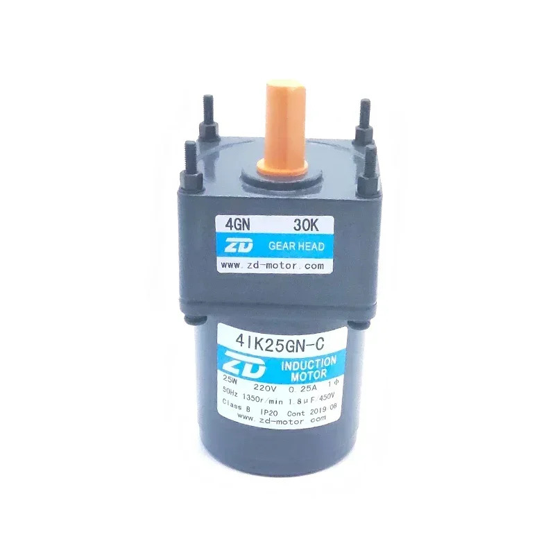 ZD AC 유도 모터 고정 속도 25W 220V 4IK25GN-C-4GN7.5K