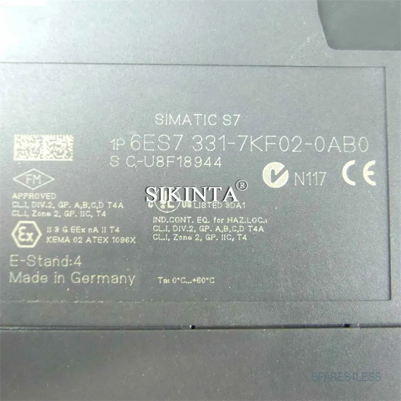 PLC 모듈 6ES7 331-7KF02-0AB0 6ES7331-7KF02-0AB0 완전히 리퍼
