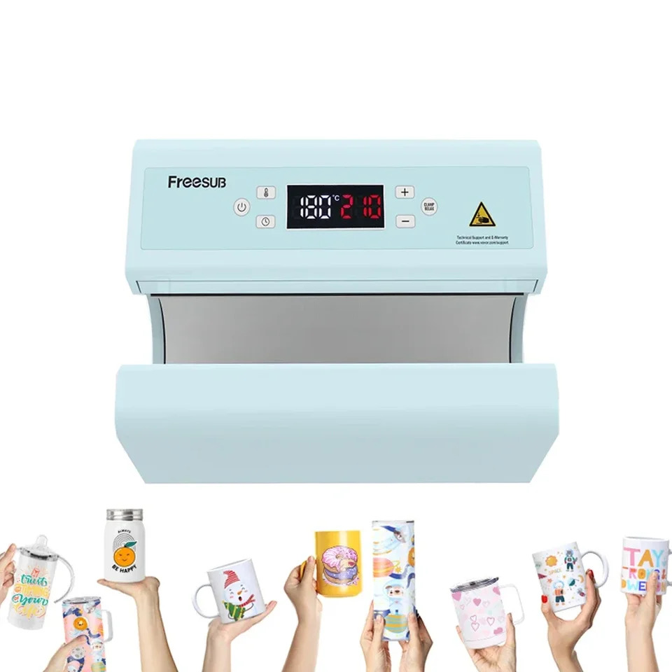 Freesub 공압 머그컵 인쇄기계 자동 텀블러 열 프레스 기계 F300S